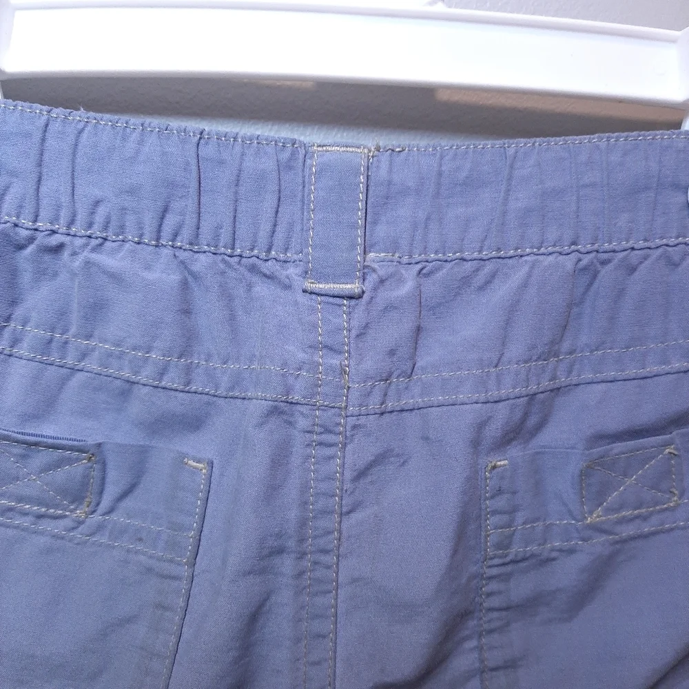 Gymboree Chambray Preppy Drawstring Cargo Shorts Boys Size 4T Blue